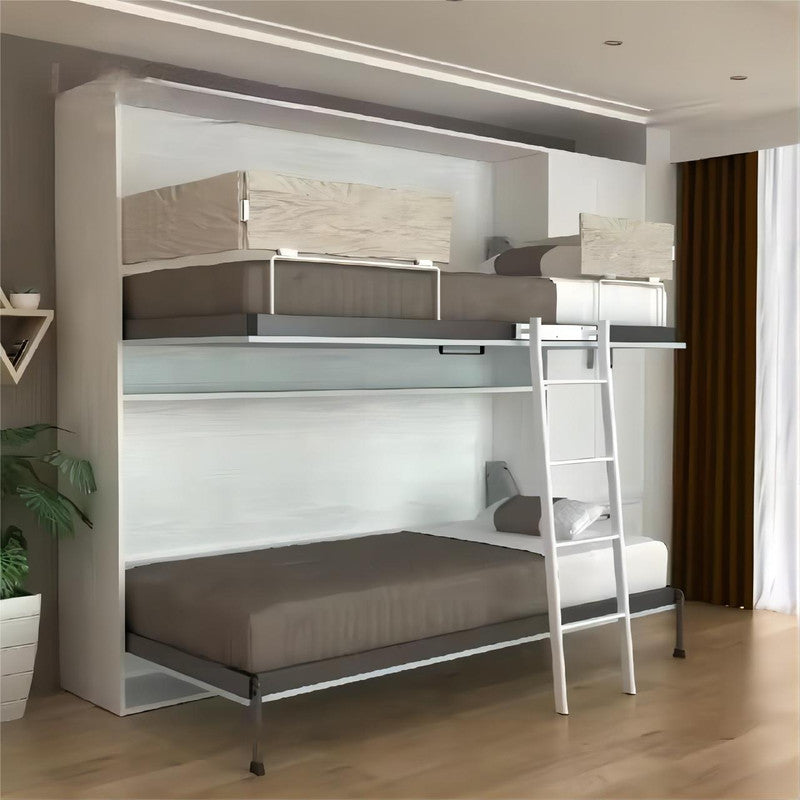Popular Room Custom - Made Smart Horizontal Hidden Bunk Murphy Beds Safety Environmental Protection Wall Bed