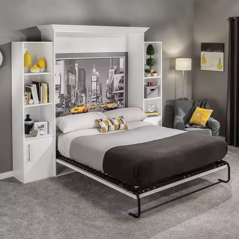 Space Saving Home Furniture Bedroom Vertical Double Wall Bed Folding Murphy Bed