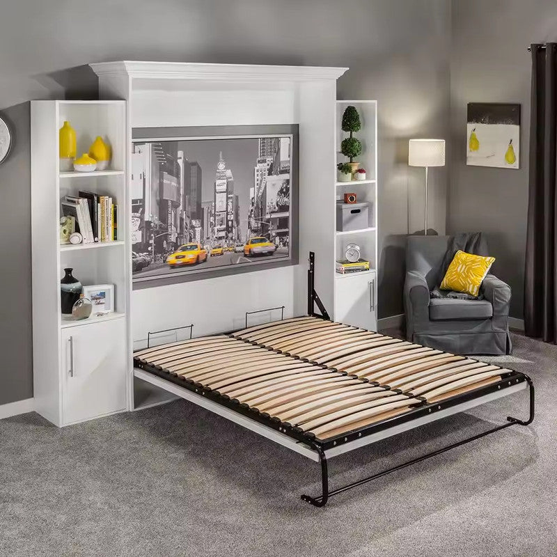 Space Saving Home Furniture Bedroom Vertical Double Wall Bed Folding Murphy Bed
