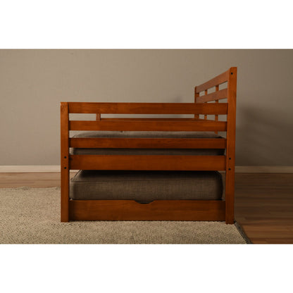 Wood Daybed with Pop Up Trundle Bed