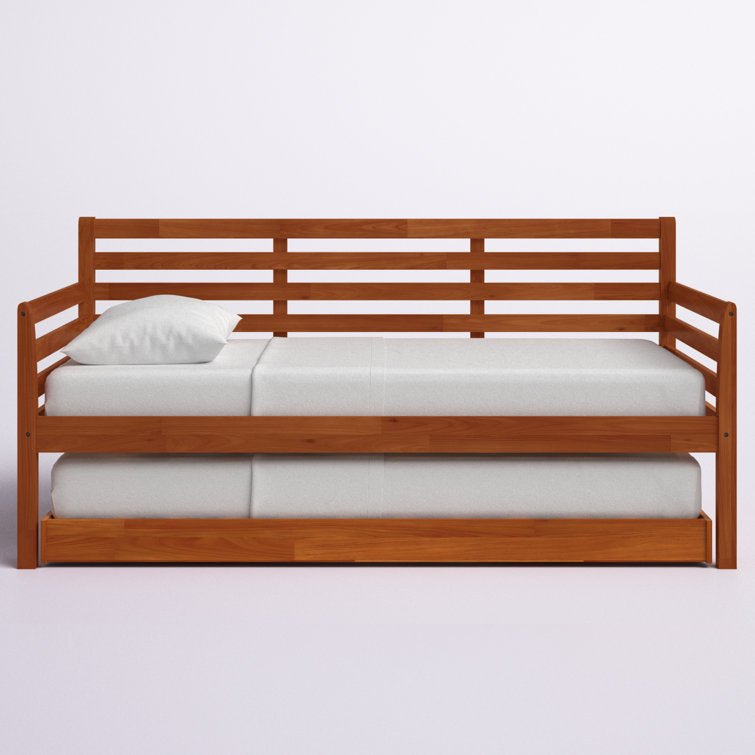 Wood Daybed with Pop Up Trundle Bed