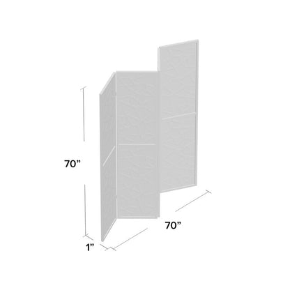 70'' W x 70'' H 4 - Panel Folding Room Divider