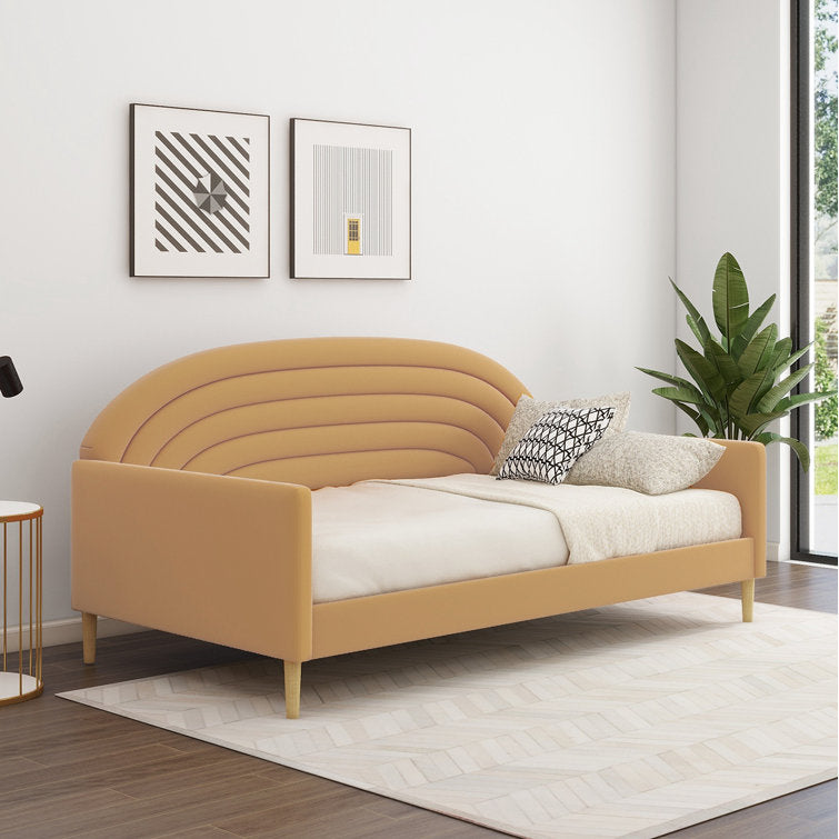 Upholstered Daybed - Yellow
